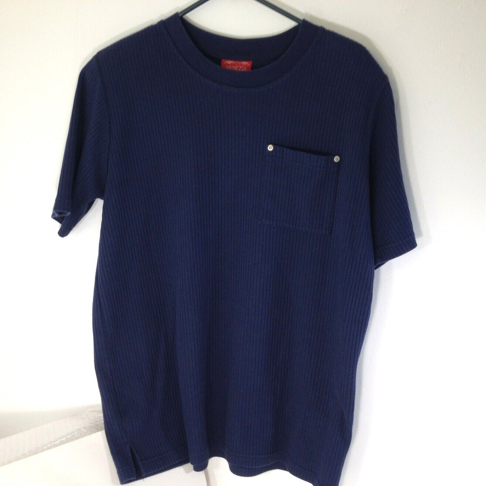 Venezia Jeans Sz 14/16 XL Blue Knit Vintage Shirt, Soft